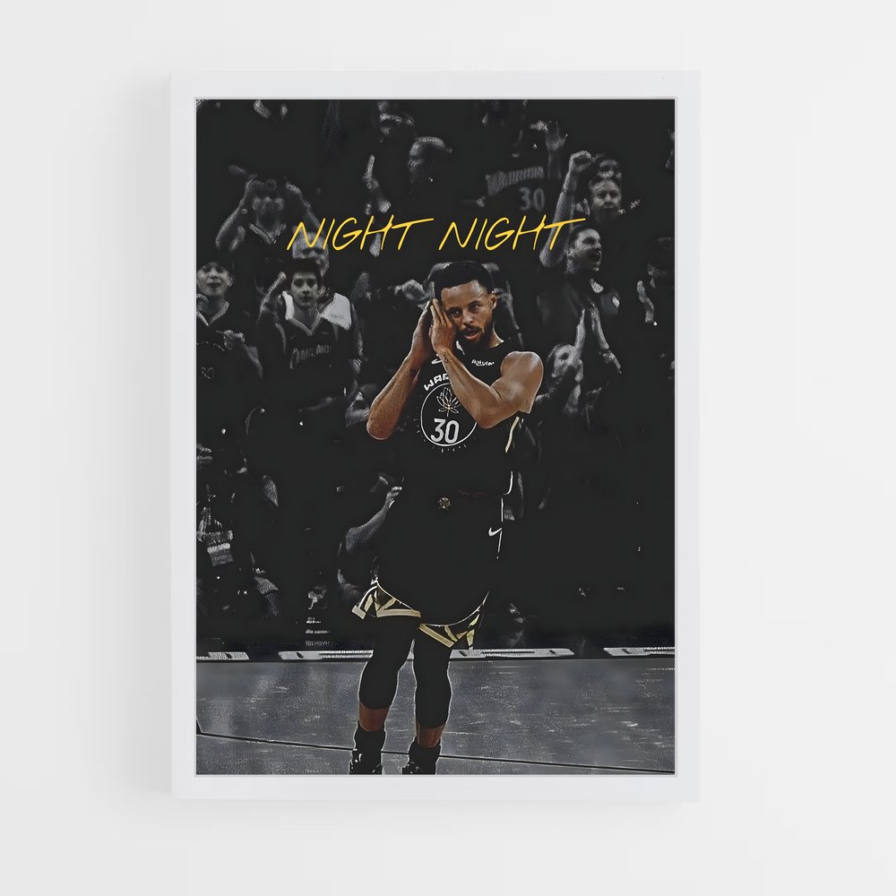 Poster Curry en Action – affiche Basketball (vue 3)